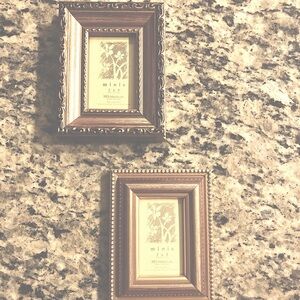 Set of 3 - 2x3 Gold photo frames
